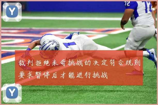 裁判拒绝米奇挑战的决定符合规则要求暂停后才能进行挑战